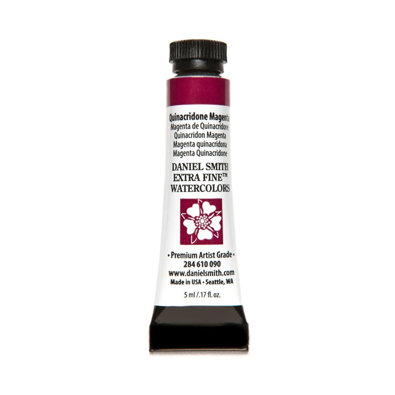 Daniel Smith Extra Fine Watercolor Paint, 5ml Tube, Quinacridone Magenta, 284610090, 0.17 Fl Oz (Pack of 1) - Image 1